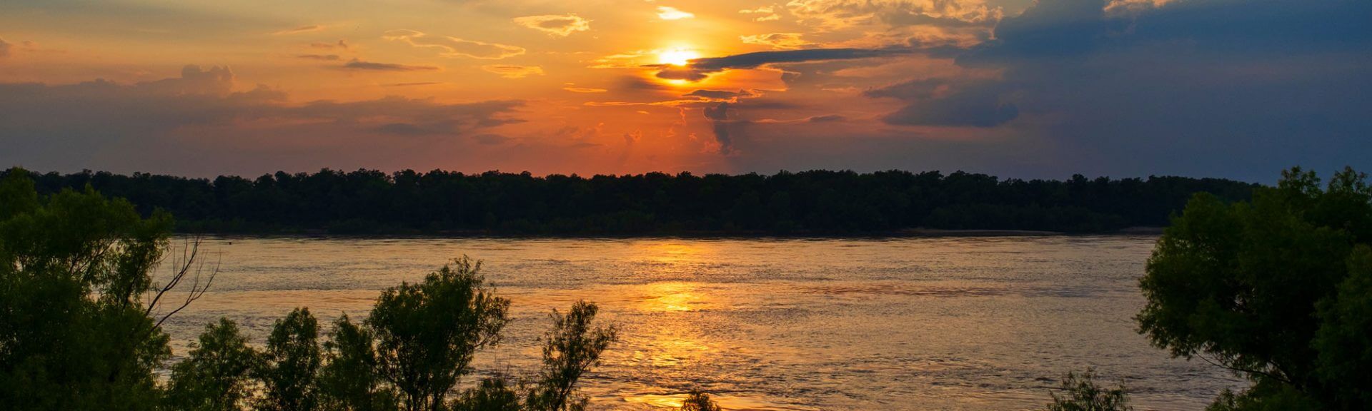 Sunset Over Lake